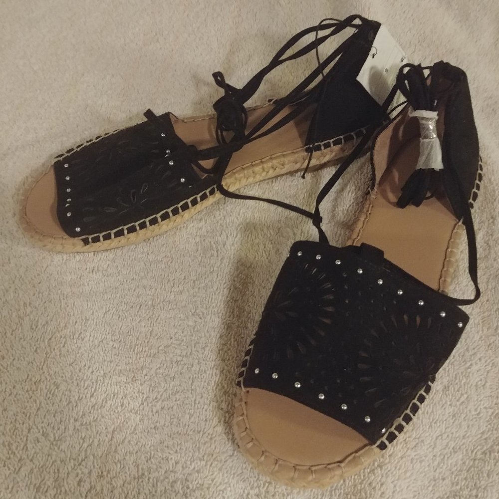 Merona Women's Braelyn Black Espadrille Shoes